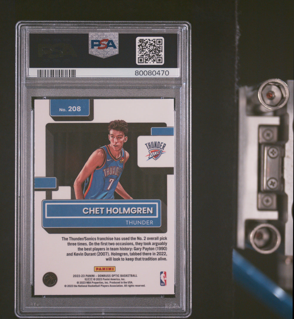 2022 Panini Donruss Optic #208 Chet Holmgren PSA 9
