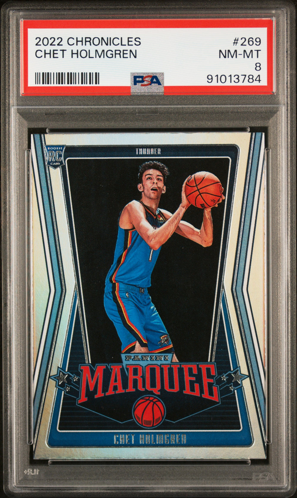 2022 Panini Chronicles #269 Chet Holmgren PSA 8