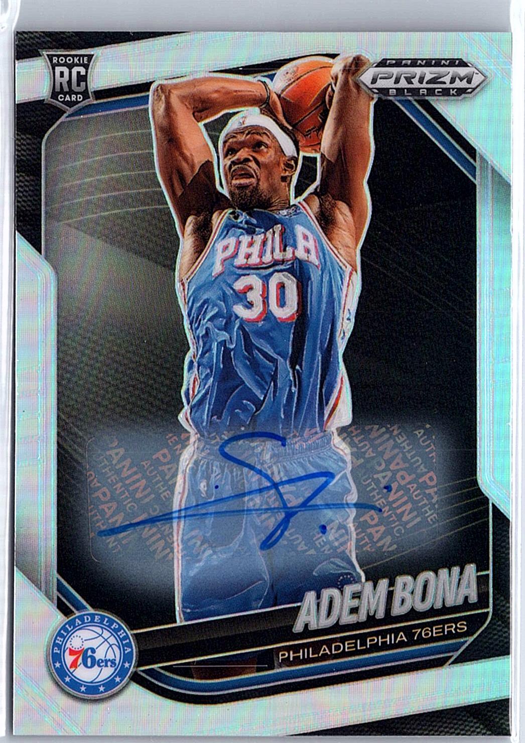 2024-25 Panini Prizm Black #196 Adem Bona Silver
