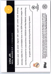 2024-25 Topps Chrome Logofractor Edition UEFA Champions League #7 Vini Jr. Gold Starball Refractor #/50