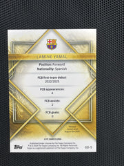 2023-24 Topps FC Barcelona Team Set #GD-5 Lamine Yamal Gold Drip