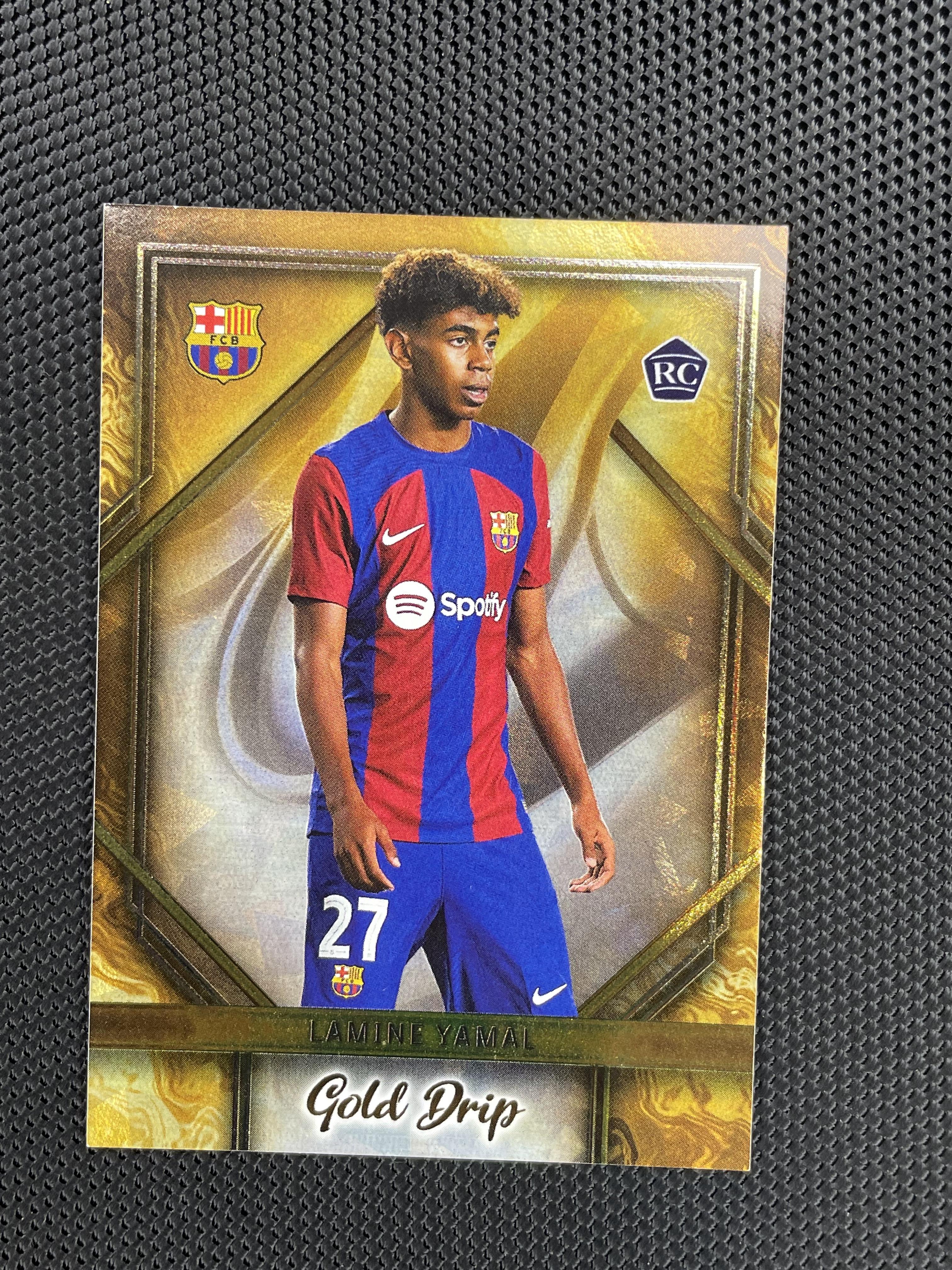 2023-24 Topps FC Barcelona Team Set #GD-5 Lamine Yamal Gold Drip