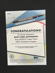 2020-21 Topps Finest UEFA Champions League #FA-BS Bernardo Silva Autographs /99