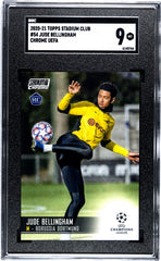 2020-21 Topps Stadium Club Chrome Uefa #54 Jude Bellingham SGC 9