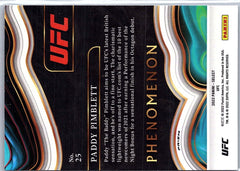 2022 Panini Select UFC #25 Paddy Pimblett Phenomenon Silver Prizms