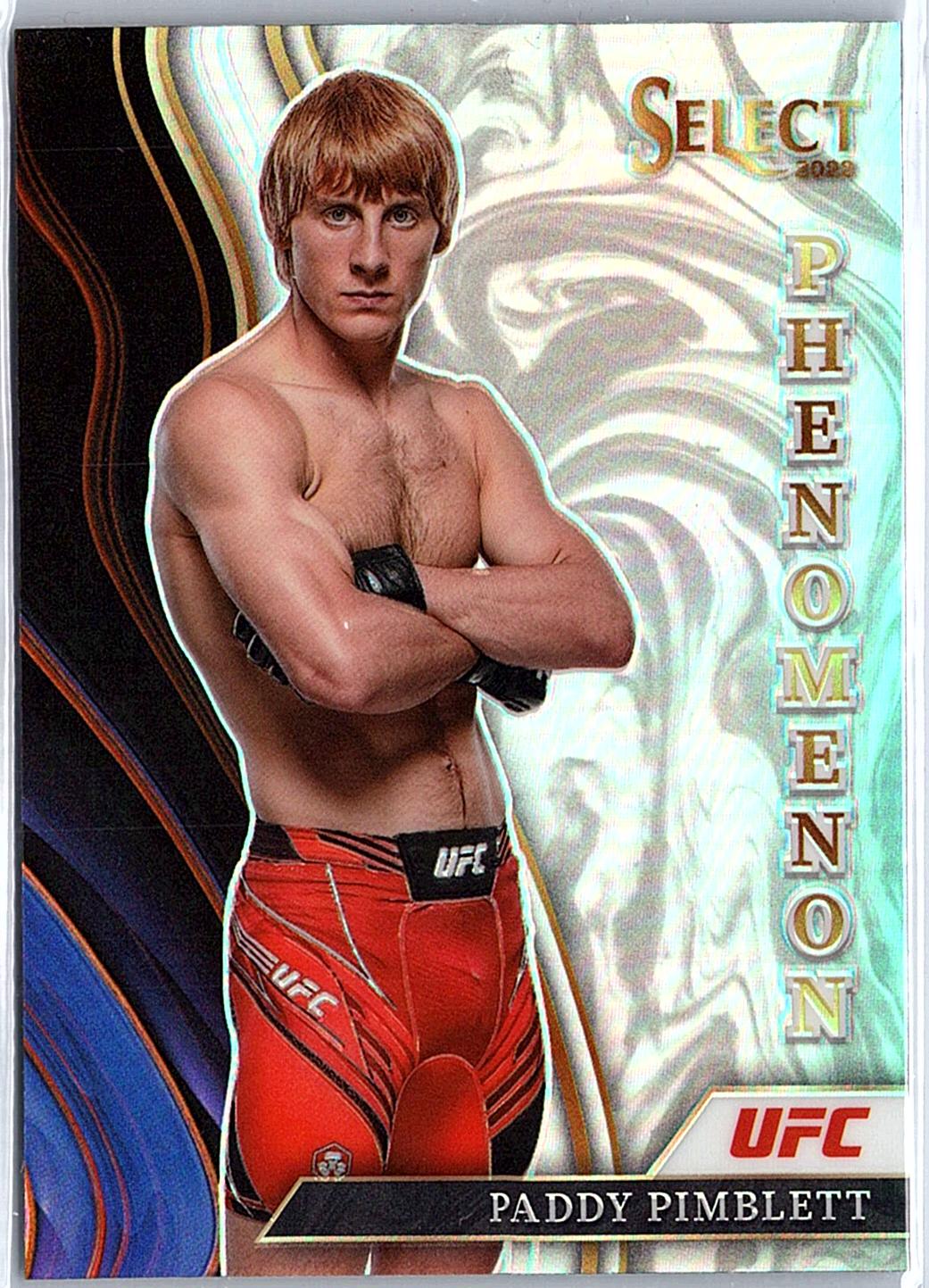 2022 Panini Select UFC #25 Paddy Pimblett Phenomenon Silver Prizms