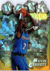 1997-98 Topps - Rock Stars Refractors Kevin Garnett RS12  Minnesota Timberwolves