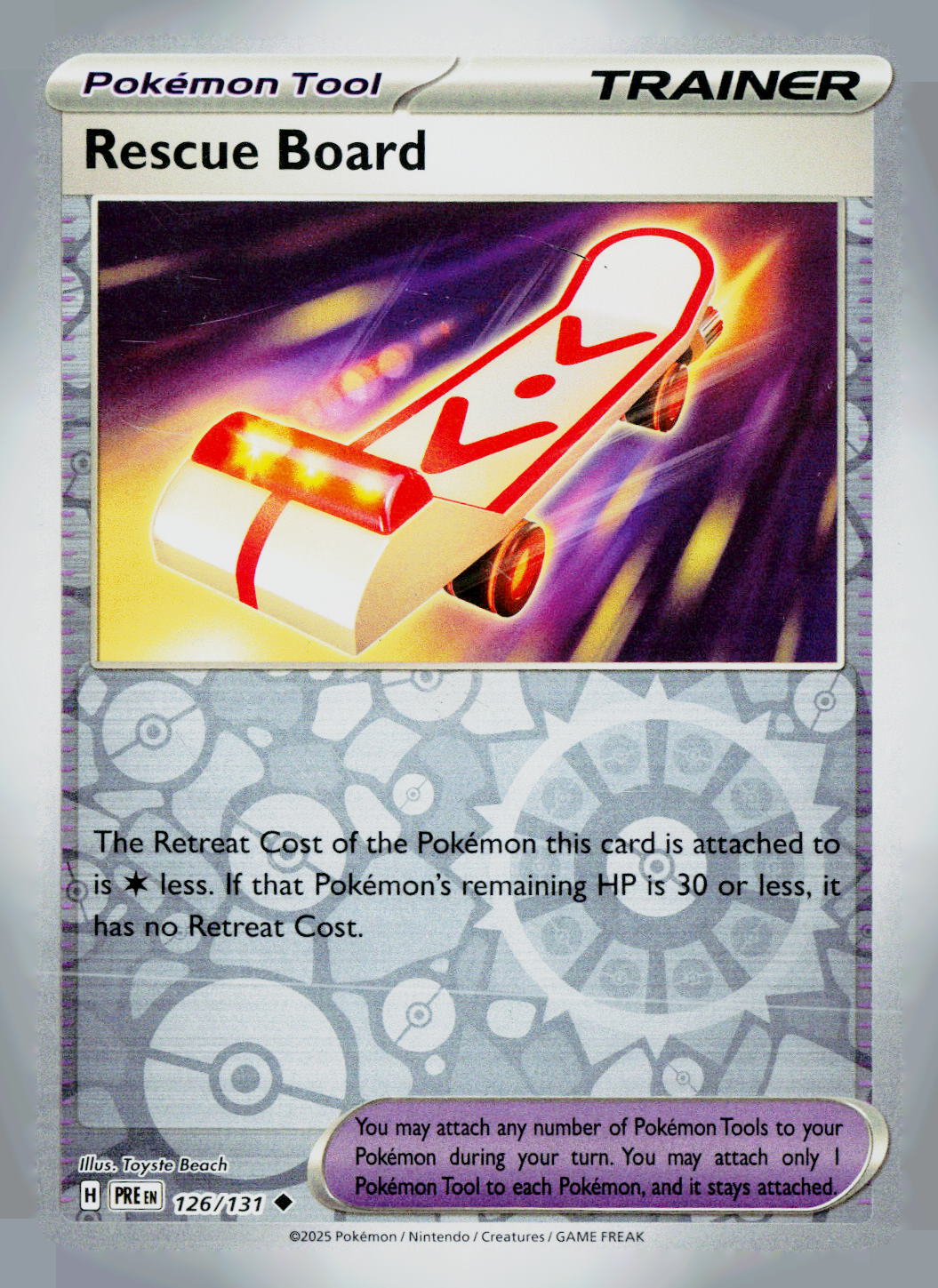 Rescue Board PRE 126/131 Reverse Holo NM