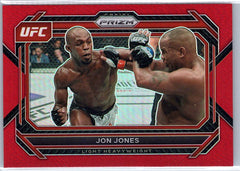 2023 Panini Prizm UFC #74 Jon Jones Red Prizms #/199