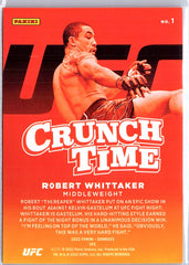 2022 Donruss UFC #1 Robert Whittaker Crunch Time /99