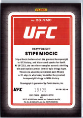 2023 Donruss Optic UFC #OG-SMC Stipe Miocic Opti-Graphs Teal #/25