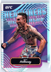 2024 Topps Finest UFC #HDL-6 Max Holloway Headliners Die-Cut Refractors #/75