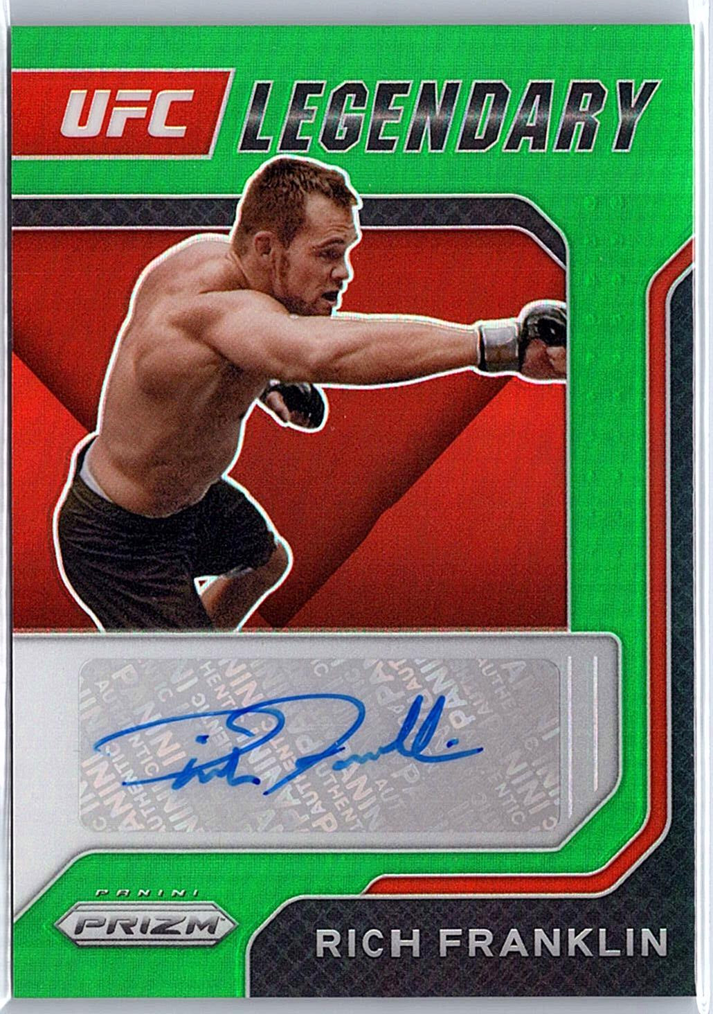 2022 Panini Prizm UFC #LS-RFK Rich Franklin Legendary Signatures Green