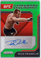 2022 Panini Prizm UFC #LS-RFK Rich Franklin Legendary Signatures Green