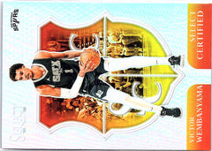 2024-25 Panini Select #2 Victor Wembanyama Select Certified Silver