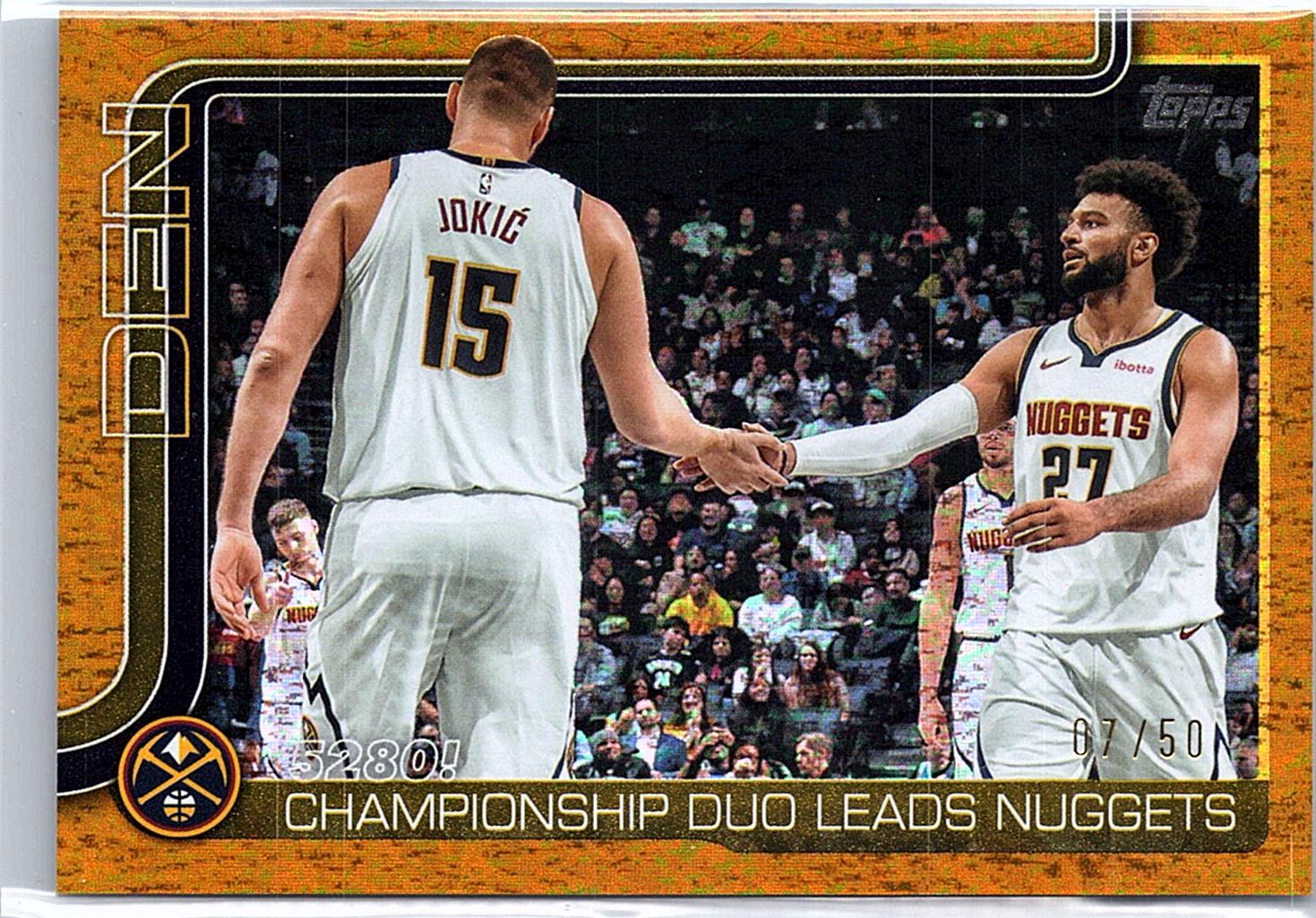 2025-26 Topps #286 5280!: Championship Duo Leads Nuggets /50