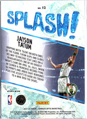 2021-22 Donruss Optic #12 Jayson Tatum Splash! Silver