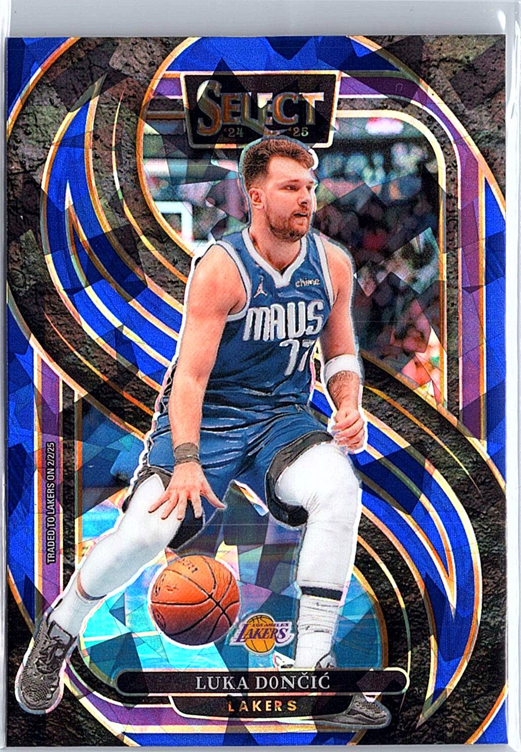 2024-25 Panini Select #141 Luka Doncic Cracked Ice