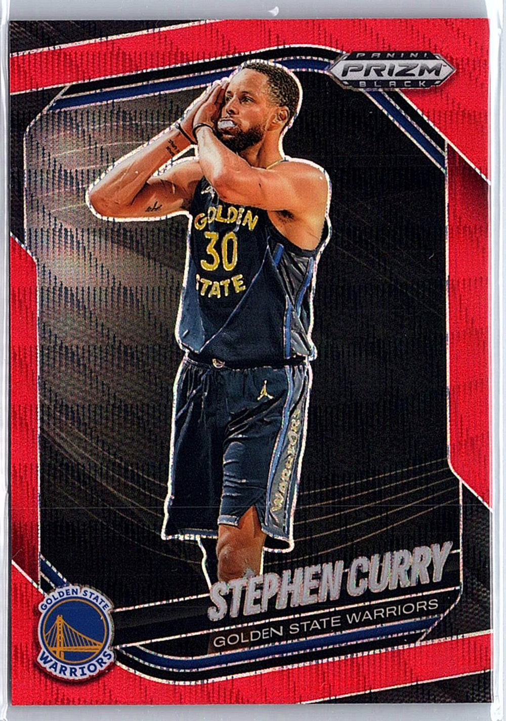 2024-25 Panini Prizm Black #7 Stephen Curry Ruby Wave