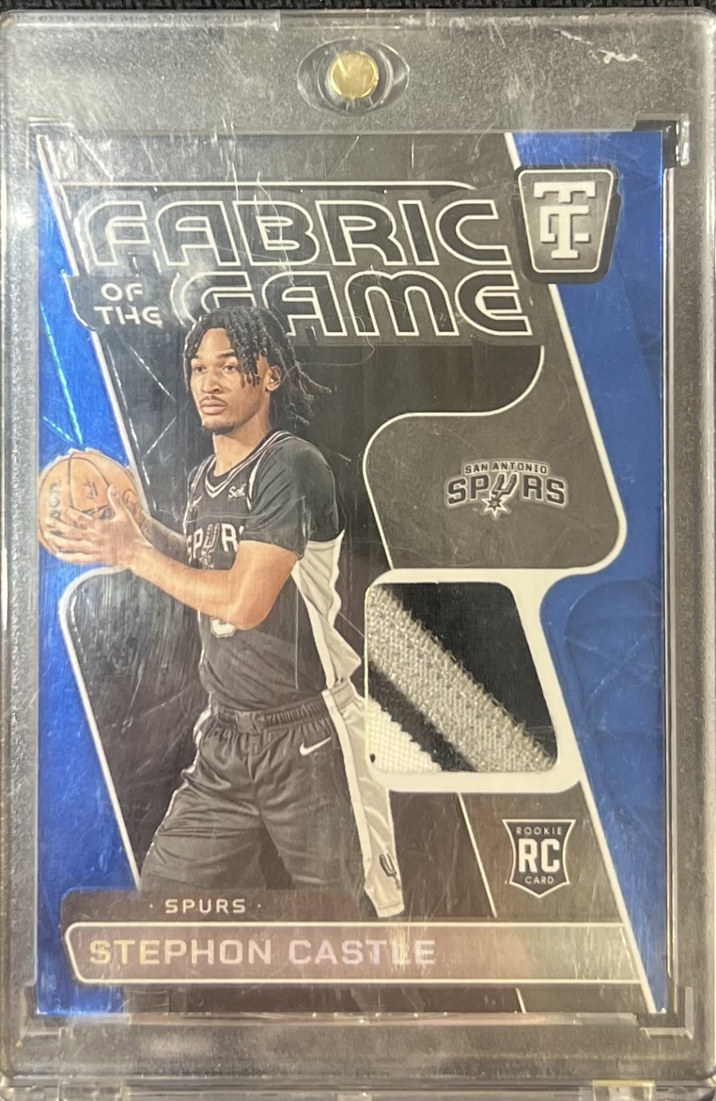 Stephon Castle Panini Totally Certified Fabric of the Game Rookies Mirror Blue