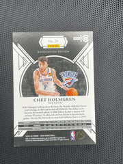 2024-25 Panini Noir #29 Chet Holmgren Holo Silver #/49