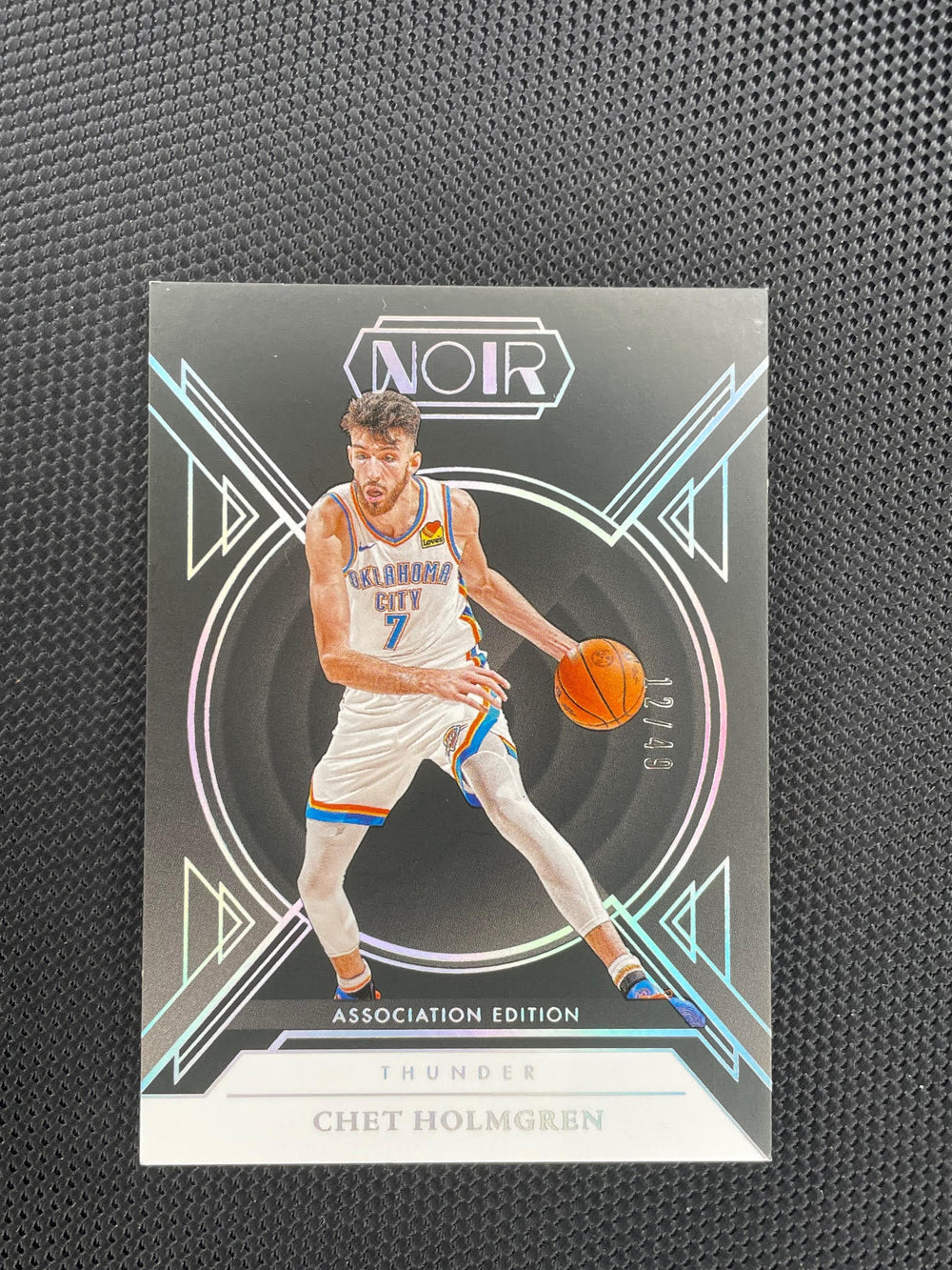 2024-25 Panini Noir #29 Chet Holmgren Holo Silver #/49