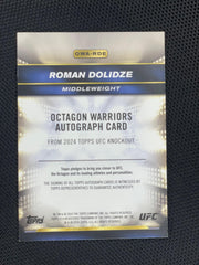 2024 Topps Knockout UFC #OWA-RDE Roman Dolidze Octagon Warriors Autographs Platinum #/1