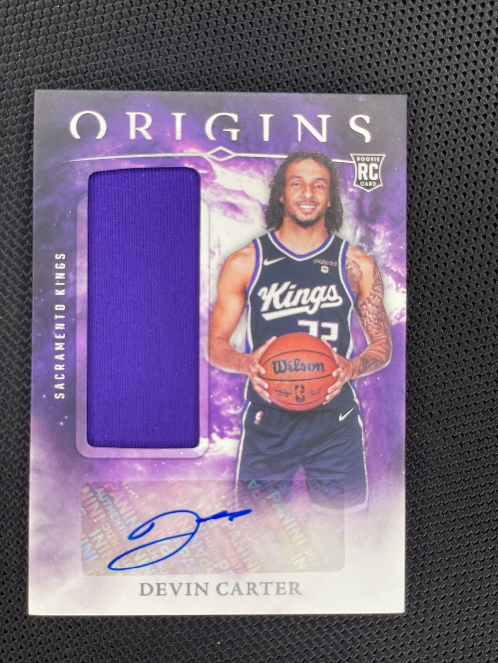 2024-25 Panini Origins #RJA-DVC Devin Carter Rookie Jersey Autographs