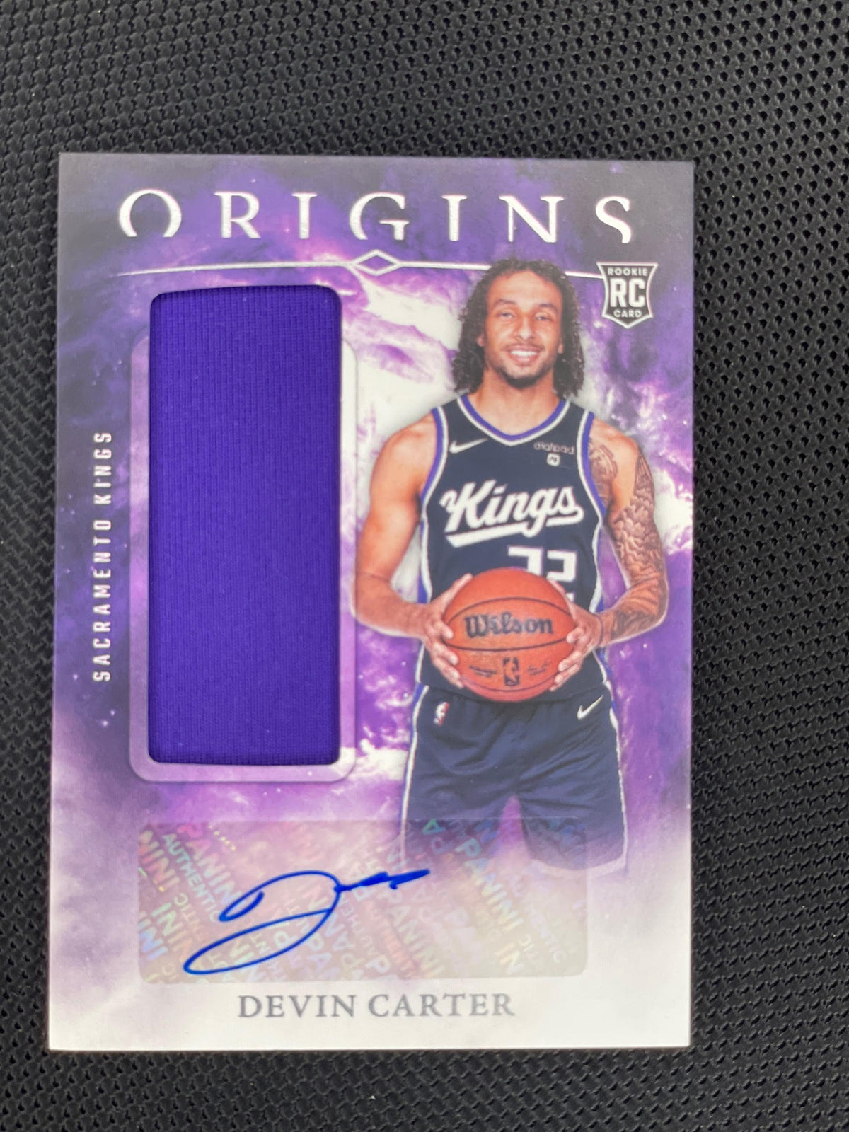 2024-25 Panini Origins #RJA-DVC Devin Carter Rookie Jersey Autographs