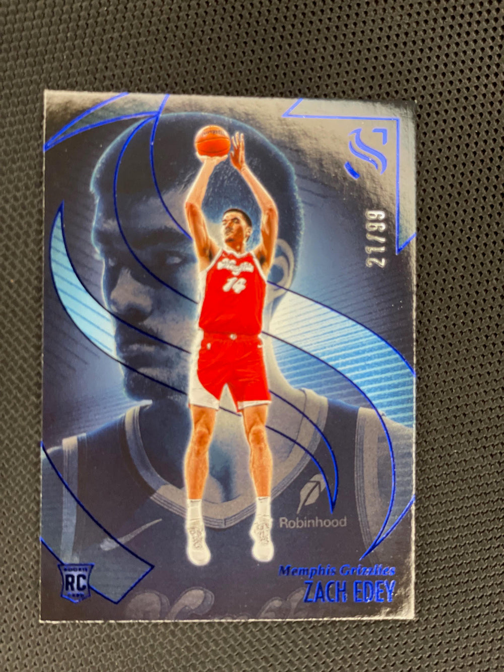 2024-25 Panini Silhouette #93 Zach Edey Blue #/99