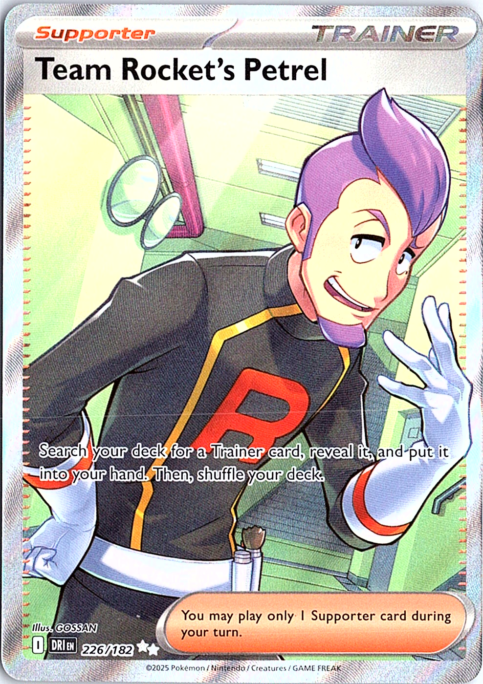 Team Rocket's Petrel Ultra Rare SV10: Destined Rivals 226/182 NM