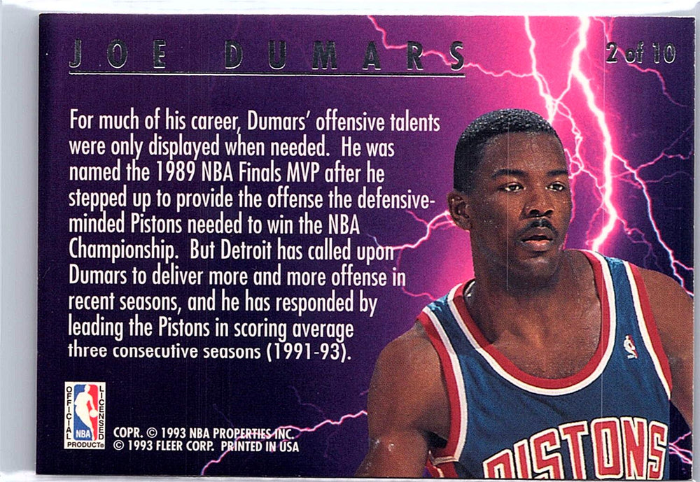 1993-94 Ultra #2 Joe Dumars Scoring Kings