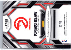 2024-25 Panini Prizm Black #290 Dominique Wilkins Gold Auto Prolific /10