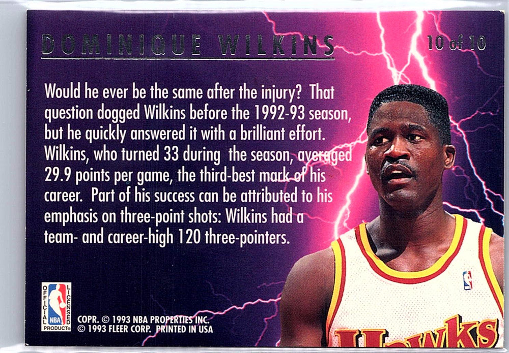 1993-94 Ultra #10 Dominique Wilkins Scoring Kings
