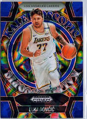 2024-25 Panini Prizm Black #1 Luka Doncic Kaleidoscopic Prizms Blue Ice #/125