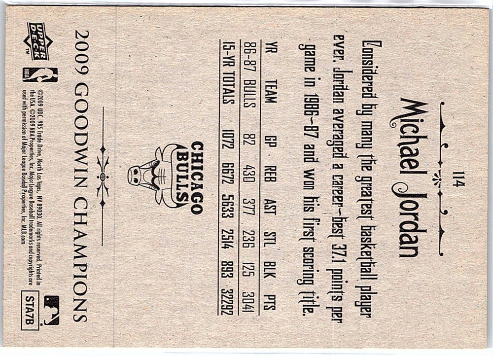 2009 Upper Deck Goodwin Champions #114 Michael Jordan