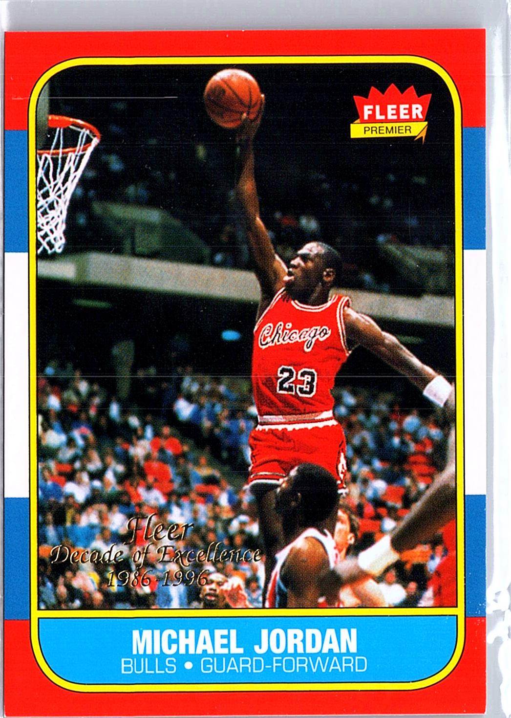 1996-97 Fleer #4 Michael Jordan Decade of Excellence