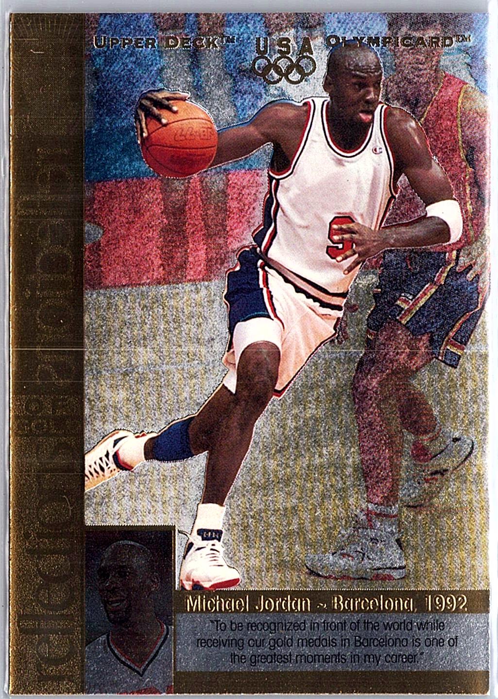 1996 Upper Deck USA Olympicards #RG1 Michael Jordan Reflections of Gold