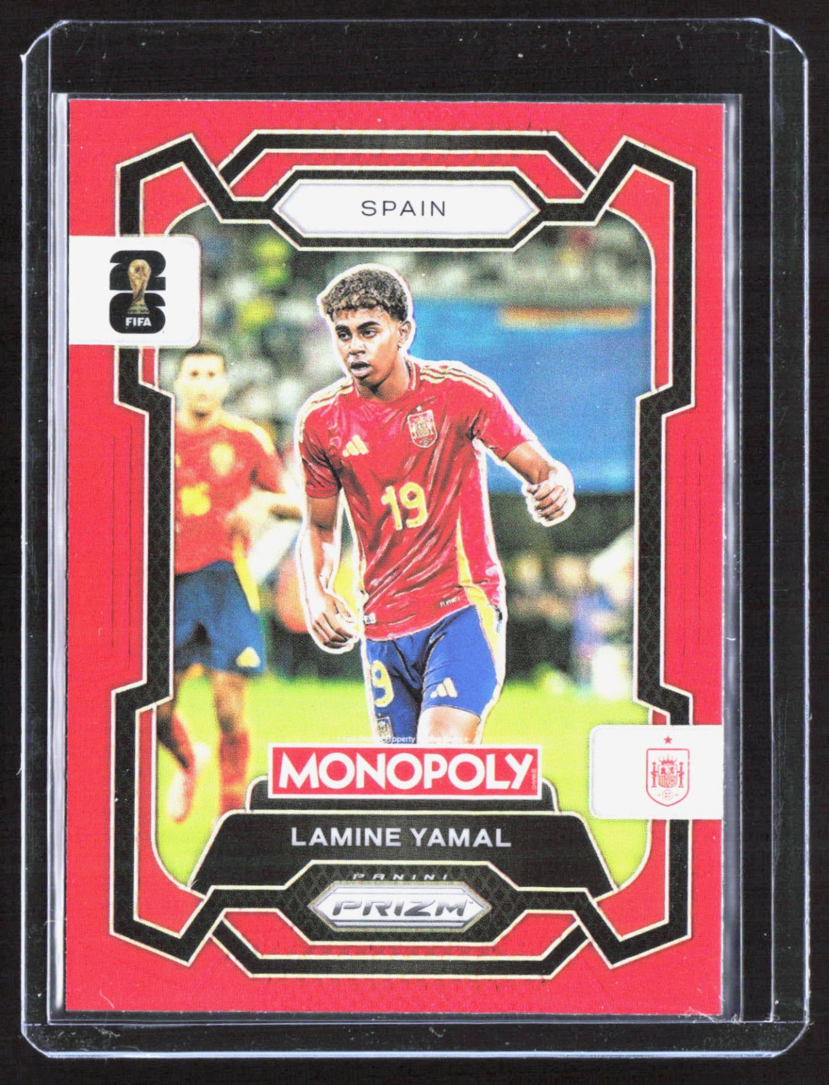 2026 Panini Prizm Monopoly FIFA World Cup - Red Prizms Lamine Yamal 41 Spain