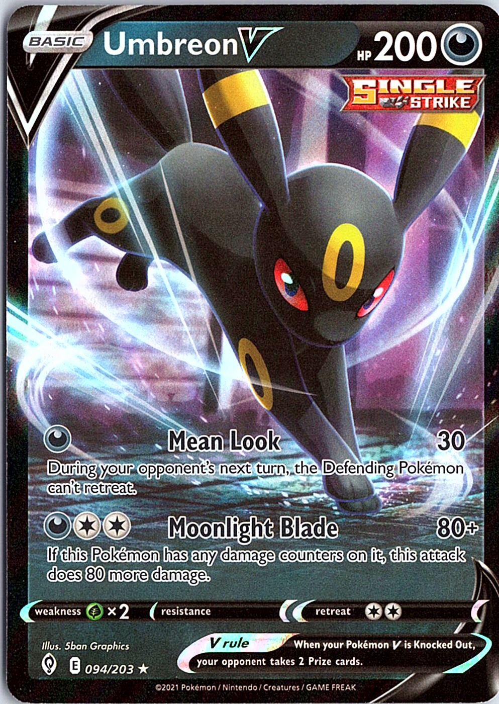 Umbreon V - (Non-Holo) Promo Deck Exclusives 094/203 NM