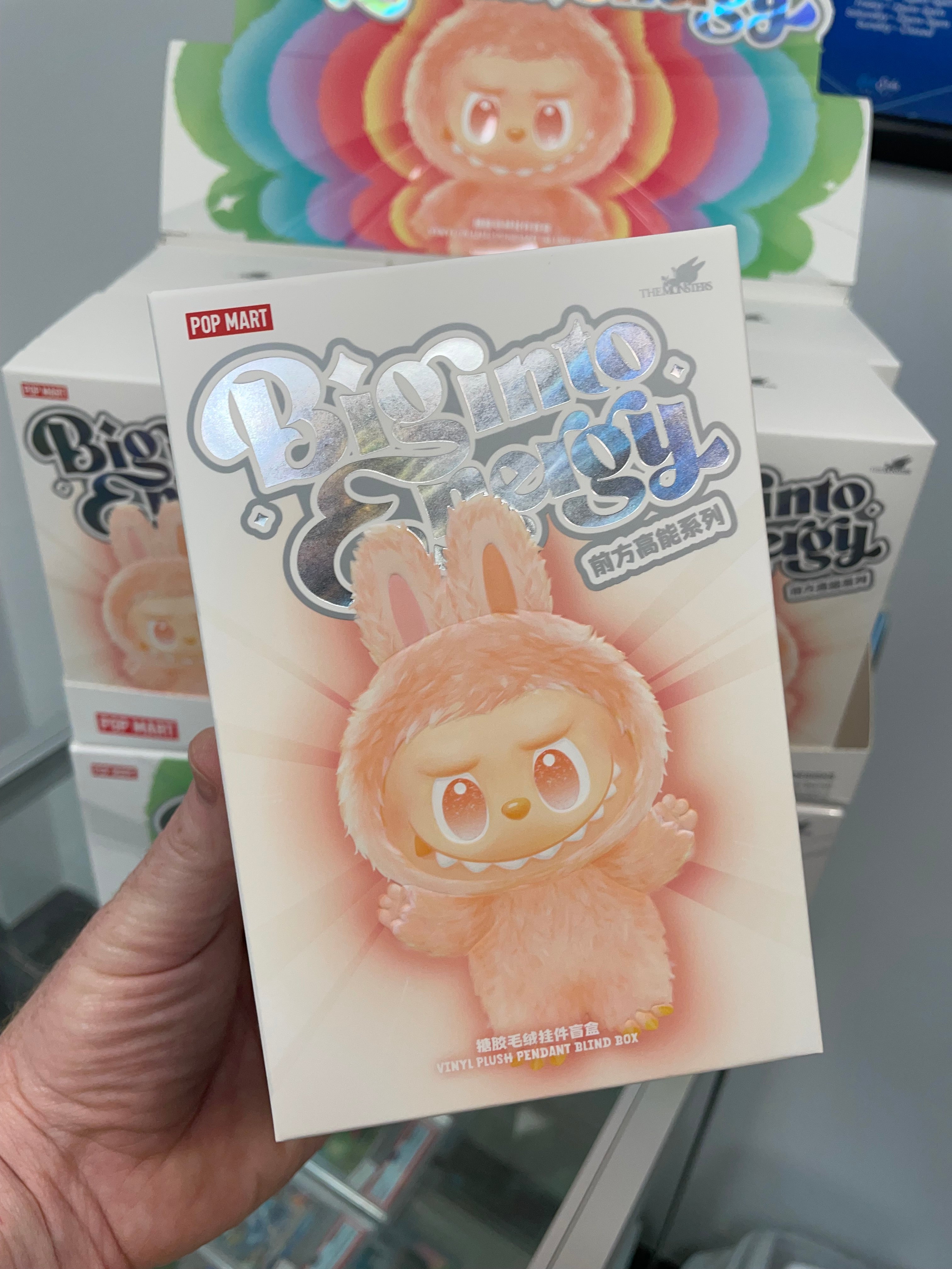 Popmart Labubu V3 Big into Energy Series-Vinyl Plush Pendant Blind Box x 1