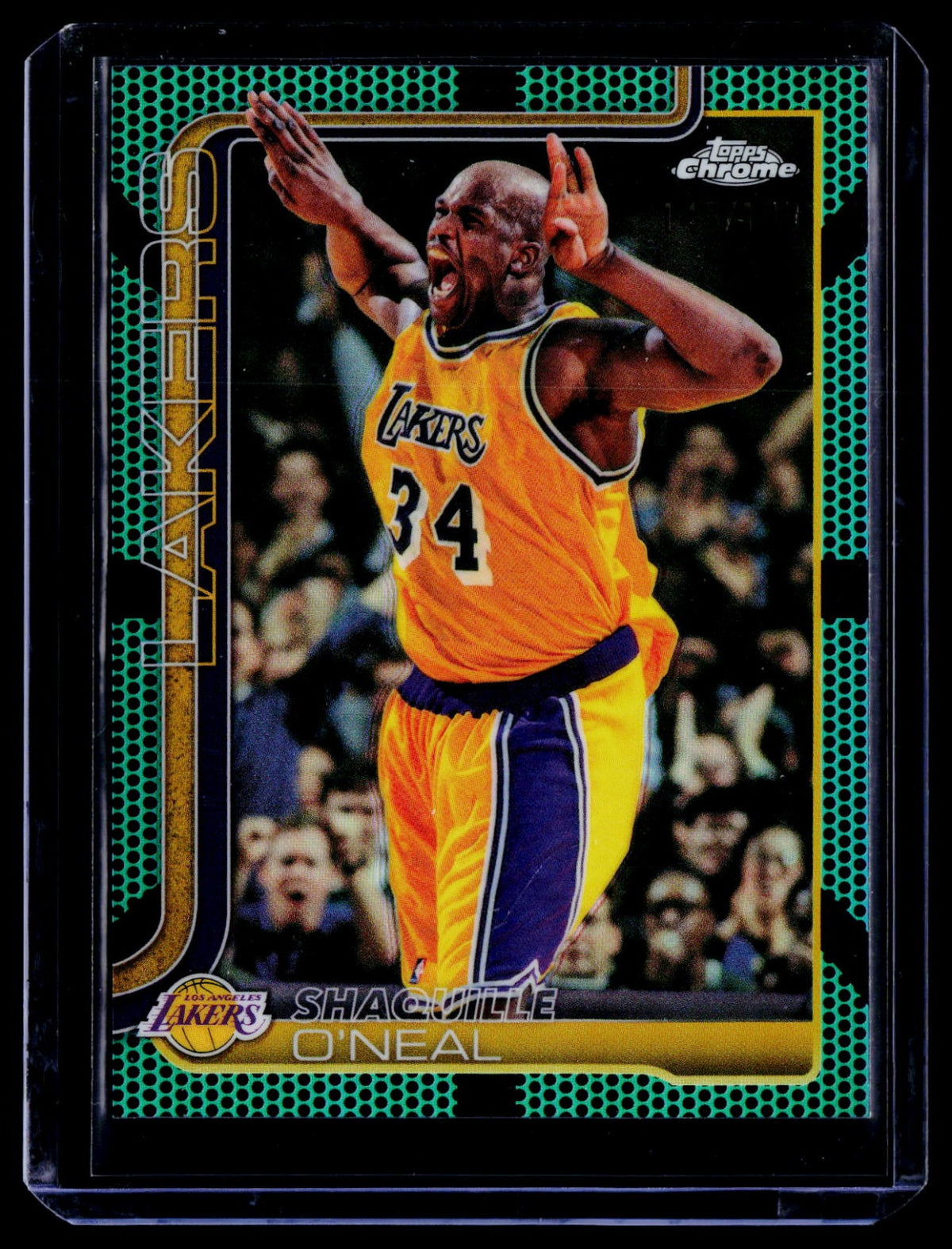 Shaquille O’Neal Topps Chrome Update - Aqua Basketball Refractor 142 NM