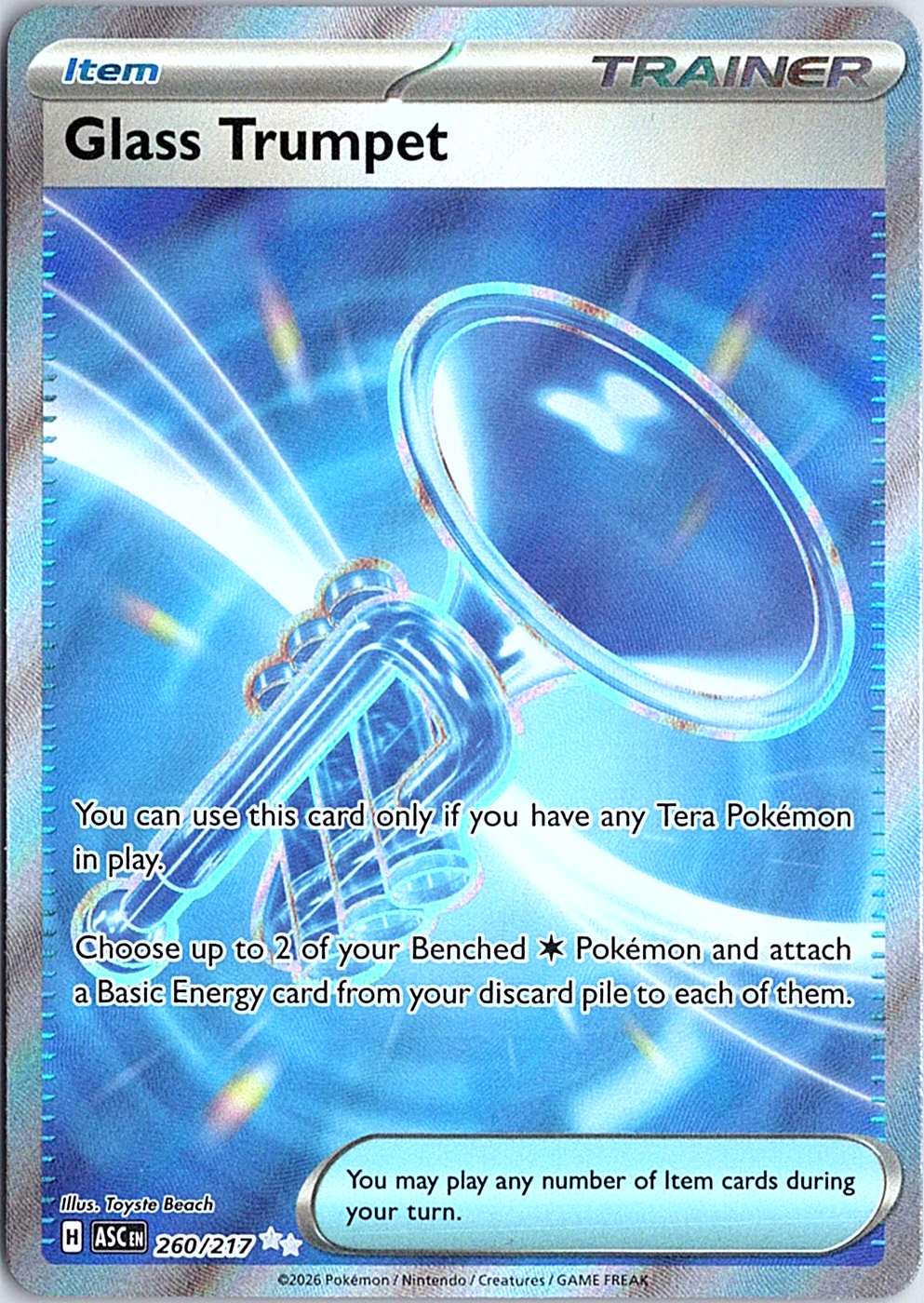 Glass Trumpet Ultra Rare ME: Ascended Heroes 260/217 NM