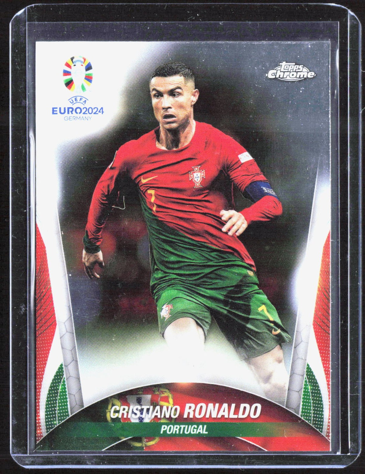 2024 Topps Chrome UEFA EURO Cristiano Ronaldo 7 Soccer Portugal