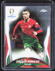 2024 Topps Chrome UEFA EURO Cristiano Ronaldo 7 Soccer Portugal