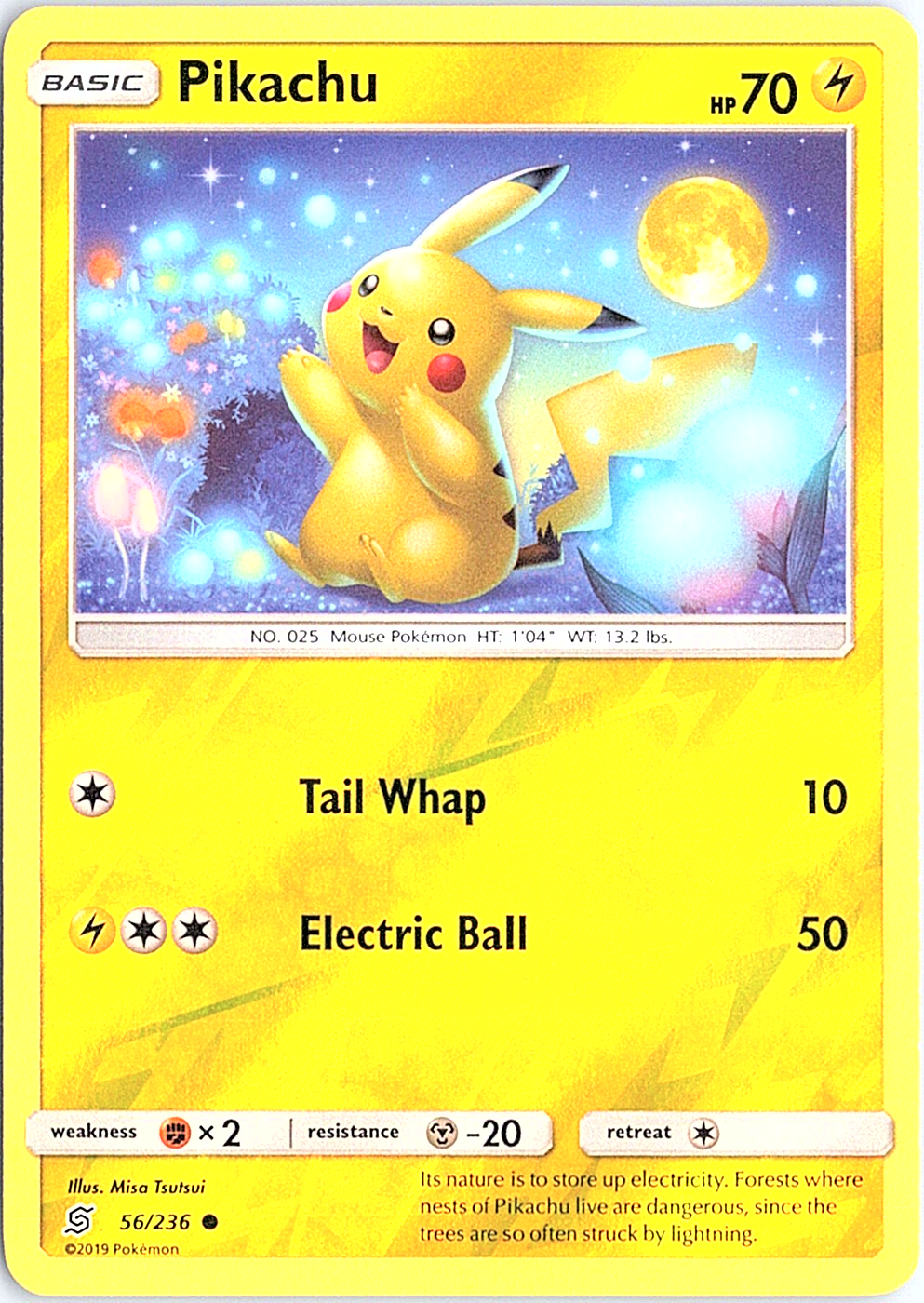 Pikachu (56) Common SM - Unified Minds 56/236 NM