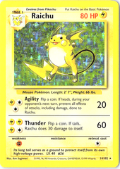 Raichu Holo Rare Base Set 014/102 MP
