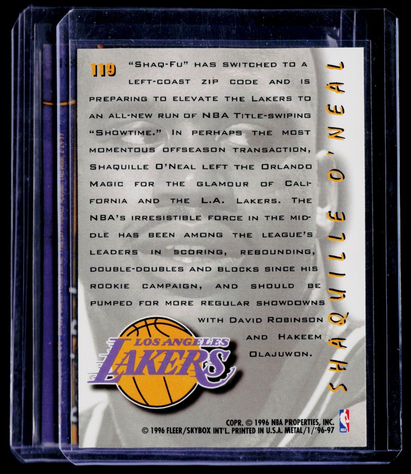 1992-93 Upper Deck Shaquille O'Neal 1b Basketball Rookie Orlando Magic