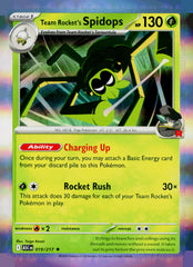 Team Rocket's Spidops ASC 019/217 Holo NM