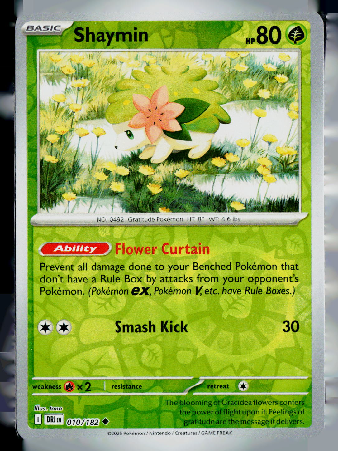 Shaymin DRI 010/182 Reverse Holo NM